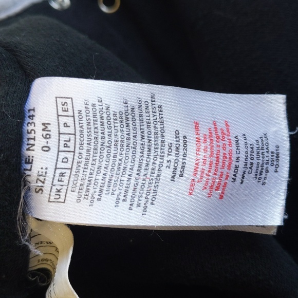 lily & jack dinosaur sleep sack 2.5 tog plush winter weight 6 months baby boy - Picture 5 of 5